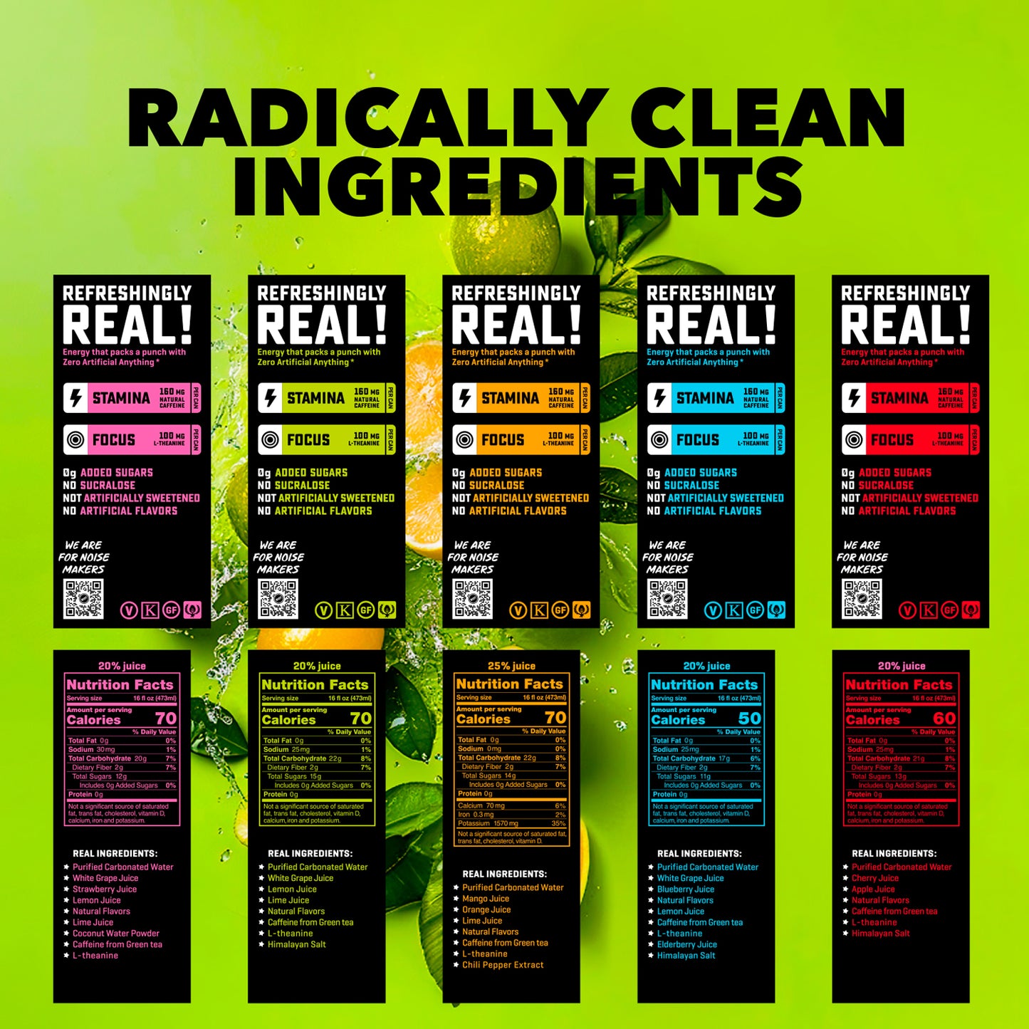 
                  
                    Riot Energy Drink Variety Pack Ingredients
                  
                